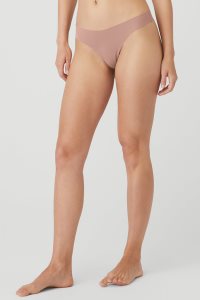 Bielizny Alo Yoga Airbrush Invisible Stringi Damskie Głęboka Fioletowe | 13764-LKSU