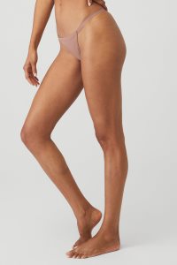 Bielizny Alo Yoga Airbrush Invisible String Stringi Damskie Głęboka Fioletowe | 93274-MSDT