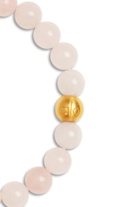 Biżuteria Alo Yoga Rose Quartz Mala Bracelet Damskie Różowe | 62804-YJMW