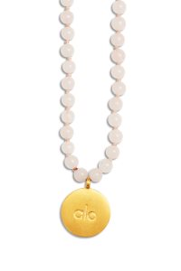 Biżuteria Alo Yoga Rose Quartz Mala Necklace Damskie Różowe | 34152-CSUF