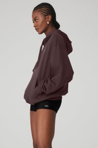 Bluzy Z Kapturem Alo Yoga Accolade Damskie Czarne Kawa | 29734-YFMC