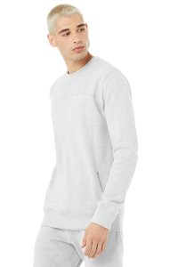 Bluzy Z Kapturem Alo Yoga Base Sweatshirt Męskie Szare | 01275-EWDT