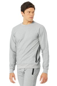 Bluzy Z Kapturem Alo Yoga Impel Sweatshirt Męskie Szare | 28603-ZWSO