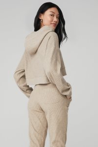Bluzy Z Kapturem Alo Yoga Muse Damskie Khaki | 57963-SJER