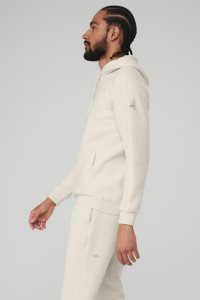Bluzy Z Kapturem Alo Yoga The Triumph Męskie Beżowe | 83142-YABR