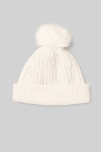 Czapki Alo Yoga Cable Knit Męskie Białe | 63950-TYOF