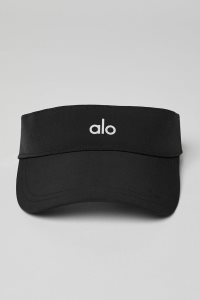 Czapki Alo Yoga Captivate Visor Damskie Czarne | 50463-TRFO