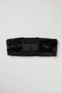 Czapki Alo Yoga Faux Fur Ear Warmers Damskie Czarne | 76235-OAZY