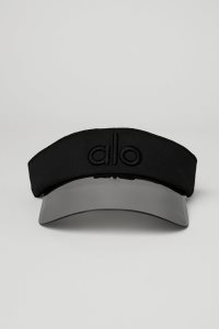 Czapki Alo Yoga Solar Visor Damskie Czarne | 35980-PNED