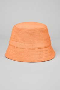 Czapki Alo Yoga Terry Beachside Bucket Damskie Pomarańczowe | 14829-KCAZ