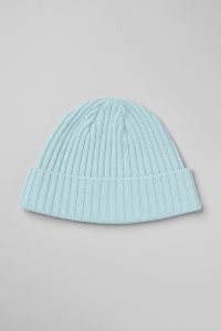Czapki Beanie Alo Yoga Cashmere Blend Rib Damskie Niebieskie | 90354-LZXR