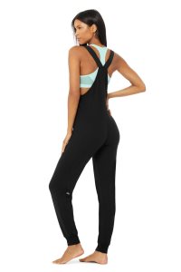 Kombinezon Alo Yoga Layback Damskie Czarne | 59642-VNAQ