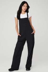Kombinezon Alo Yoga Monterey Overalls Damskie Czarne | 83041-MOTC