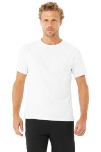 Koszulki do Biegania Alo Yoga Idol Performance Tee (2 Pack) Męskie Białe | 68195-CNLT