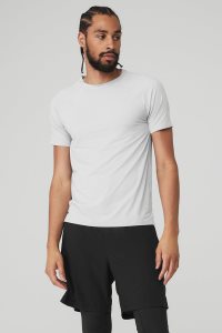 Koszulki do Biegania Alo Yoga Idol Performance Tee (2 Pack) Męskie Tytan | 76291-TAYG