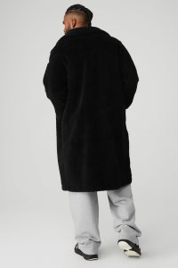 Kurtka Alo Yoga Oversized Trench Męskie Czarne | 94051-NEZI