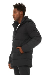 Kurtka Alo Yoga Polar Puffer Męskie Czarne | 25693-NWAF