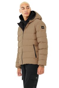 Kurtka Alo Yoga Vail Puffer Męskie Ciemny Szare | 47620-OLBS