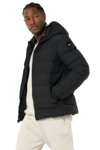 Kurtka Alo Yoga Vail Puffer Męskie Czarne | 42531-NSBQ