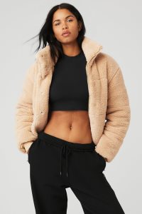 Kurtka Puffer Alo Yoga Snow Angel Puffer Damskie Brązowe | 40657-HVQW