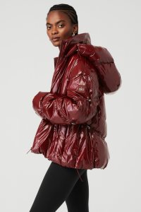 Kurtka Puffer Alo Yoga Stunner Puffer Damskie Khaki | 29043-BWPR
