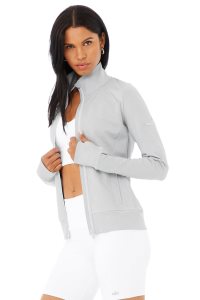 Kurtki Na Co Dzień Alo Yoga Contour Damskie Szare | 03146-HTPE