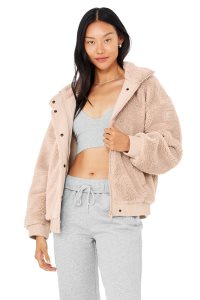 Kurtki Na Co Dzień Alo Yoga Varsity Damskie Różowe | 36721-OPNF