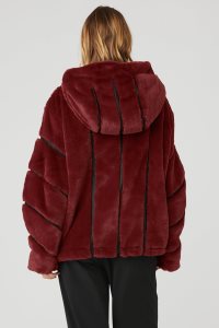 Kurtki Polarowe Alo Yoga Knock Out Faux Fur Damskie Khaki | 29714-HBCY