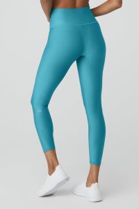 Legginsy Alo Yoga 7/8 High-Stanem Airlift Damskie Niebieskie | 61389-UGVN
