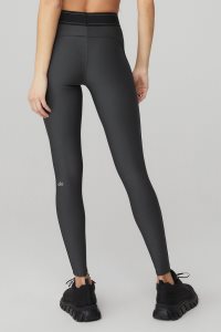 Legginsy Alo Yoga Airlift High-Stanem Suit Up Damskie Ciemny Szare | 10586-JEMO