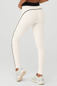 Legginsy Alo Yoga Airlift High-Stanem Suit Up Damskie Białe | 25317-LFKZ