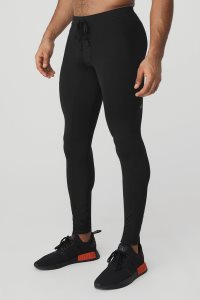 Legginsy Alo Yoga Alo Joga Men's Warrior Compression Pant Męskie Czarne | 01425-STZR