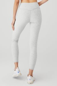 Legginsy Alo Yoga Alosoft High-Stanem 7/8 Highlight Damskie Szare | 39561-QFKG