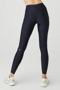Legginsy Alo Yoga High-Stanem 4 Pocket Utility Damskie Granatowe | 08329-TVDX