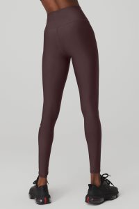 Legginsy Alo Yoga High-Stanem Airlift Damskie Czarne Kawa | 03479-WSCT