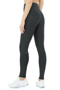 Legginsy Alo Yoga High-Stanem Airlift Damskie Ciemny Szare | 45782-UTDY