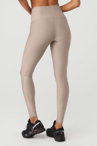 Legginsy Alo Yoga High-Stanem Airlift Damskie Szare Brązowe | 74632-XPDT