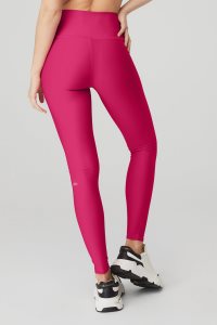 Legginsy Alo Yoga High-Stanem Airlift Damskie Czerwone | 95380-ETYH