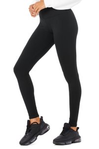 Legginsy Alo Yoga High-Stanem Zimowe Warmth Plush Damskie Czarne | 63859-XPLB