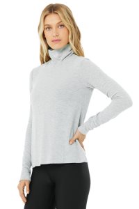 Long Sleeve Alo Yoga Embrace Damskie Szare | 12736-HXVW