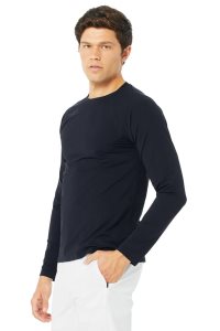 Long Sleeve Alo Yoga Idol Performance Tee Męskie Granatowe | 18204-VXMH