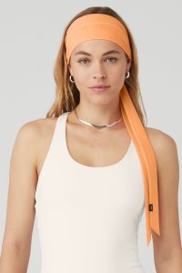 Opaski Alo Yoga Fresh Mesh Tie Damskie Pomarańczowe | 12543-YUDS