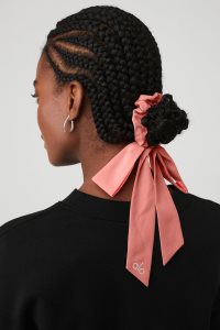 Opaski Alo Yoga Love Knots Tie Scrunchie Damskie Różowe | 03125-VJIE