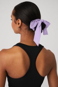 Opaski Alo Yoga Love Knots Tie Scrunchie Damskie Fioletowe | 21638-JXTH
