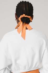 Opaski Alo Yoga Love Knots Tie Scrunchie Damskie Pomarańczowe | 86930-GRZX