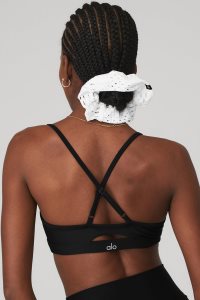 Opaski Alo Yoga Mesh Haute Summer Scrunchie Damskie Białe | 18750-YBWD