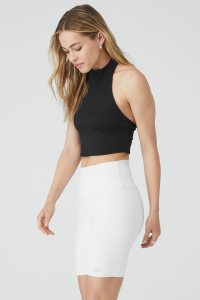 Podkoszulki Alo Yoga Airbrush Millennial Damskie Czarne | 73294-UONT