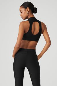 Podkoszulki Alo Yoga Airlift Fuse Damskie Czarne | 85304-BUNM