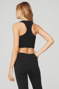 Podkoszulki Alo Yoga Aspire Damskie Czarne Białe | 71309-FHPS