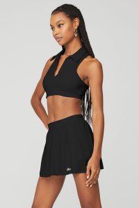 Podkoszulki Alo Yoga Charmed Collar Damskie Czarne | 98471-SKFX